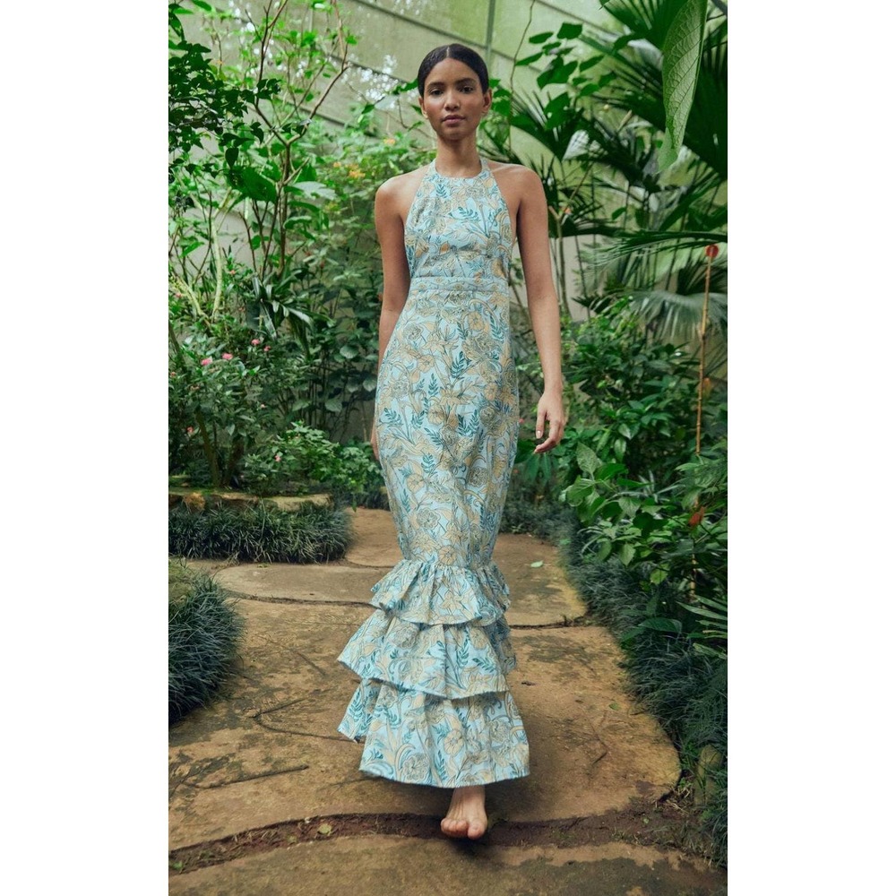 AGUA BY AGUA BENDITA Magnolia Maxi Dress Large